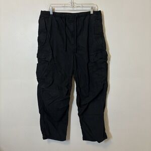 Aritzia TNA Cargo Pants Squad Pocket Parachute Utility Streetwear Black XL Punk